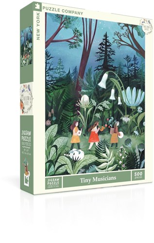 New York Puzzle Company XXL Puzzle Tiny Musicians 500 Teile Blumenmotiv-2