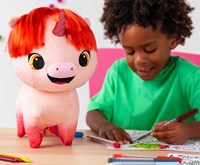 Basic Fun peluche licorne Not Quite Narwhal Pixie 30cm jouet doux enfant-3