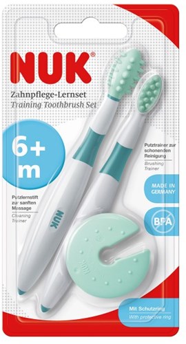 Nuk Zahnbürstenset Baby - Dental Hygiene Kit - 6-15 Monate - grün-2