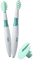 Nuk Zahnbürstenset Baby - Dental Hygiene Kit - 6-15 Monate - grün