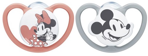 Nuk Space Disney Silikon Schnuller 2 Stück 18-36 Monate Minnie