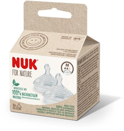 Nuk Silikon-Sauger For Nature 2 Stück BPA-frei Anti-Kolik-2