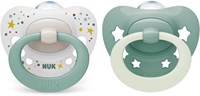 Nuk Schnuller Baby Classic Night&Day Silikon 18-36M grün Set