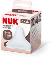 Nuk Silikon-Sauger Babyflasche Perfect Match 6m+ XL 2 Stück-2