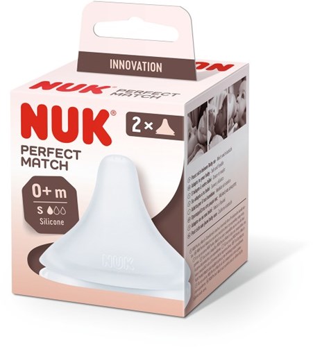 NUK Silikon-Sauger Perfect Match 2 Stück 0m+ Anti-Kolik BPA-frei-2