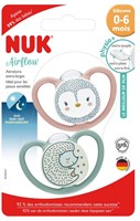 Nuk Silikon Schnuller Baby 0-6 Monate - Pinguin Igel Design