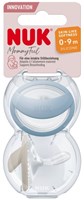NUK Silikon Schnuller Baby Blau Creme 0-9 Monate 2 Stück BPA-frei-2
