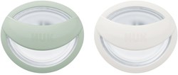 Nuk - Mommyfeel - Silicone Pacifiers (2 pcs) 0-9m - Mint/Offwhite