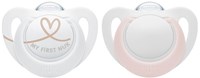 Nuk Silikon Schnuller Starlight Newborn 0-2m rosa 2 Stück Baby
