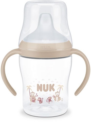 Nuk Trinklernbecher Baby Perfect Match 150ml auslaufsicher Silikon Affe-2