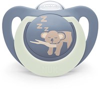 Nuk Schnuller Baby Silikon 6-18 Monate Hippo Koala Nachtlicht-2