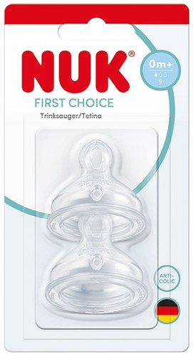 Nuk Babyflaschensauger Silikon 0M+ Anti-Kolik 2er-Set-2