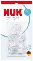 Nuk Babyflaschensauger Silikon 3M+ Medium Anti-Kolik 2 Stück-2