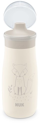 Nuk Trinkflasche Edelstahl 300ml ab 9 Monaten - Fuchs Motiv