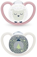 Nuk Schnuller Baby Perfect Match Air Night 18-36M Silikon Schaf-2