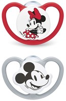 Nuk Baby Schnuller Silikon 0-6 Monate Minnie 2er Set luftdurchlässig