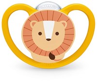 Nuk Schnuller Baby 18-36 Monate Silikon Zebra Löwe 2er Set-2