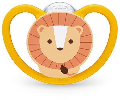 Nuk Schnuller Baby 18-36 Monate Silikon Zebra Löwe 2er Set-2