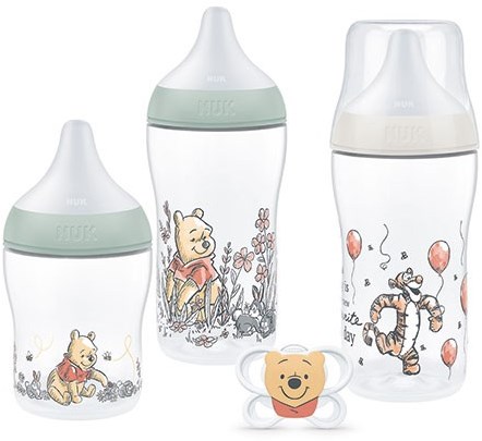 Nuk Babyflaschen und Schnuller Set Disney Winnie Puuh 0-6M+ Anti-Kolik