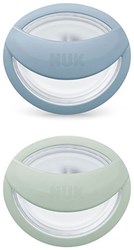 Nuk - Perfect Match - Pacifiers (2) - Sil - 0-6M - Blue/Green (was NU-10175313)