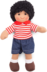 BigJigs Stoffpuppe Otis - weiche Babypuppe 25 cm kuschelig