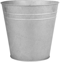 Esschert Design pot de fleurs en zinc 14 cm - décoration jardin argent