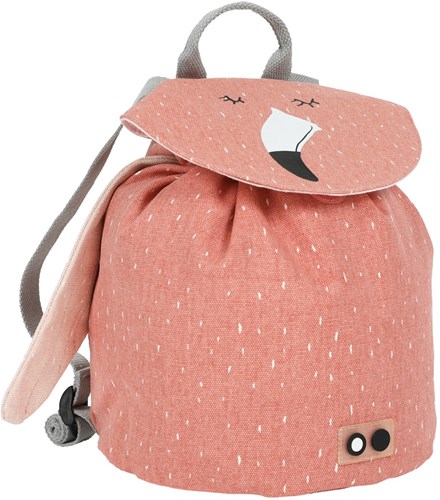 Trixie Rucksack MINI - wasserdichter Schulranzen Mrs. Flamingo rosa-3