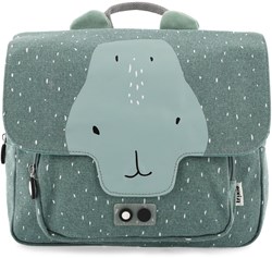 Trixie Cartable - Sac à dos enfant Mr. Hippo coton déperlant vert
