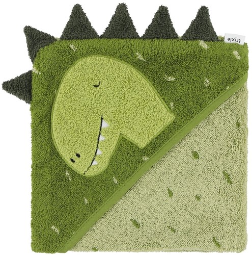 Trixie serviette à capuche coton bio 75x75cm Mr. Dino bébé