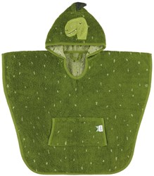 Trixie poncho enfant Mr. Dino - cape de bain coton doux vert