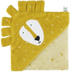 Trixie serviette à capuche coton bio 75x75cm Mr. Lion bébé
