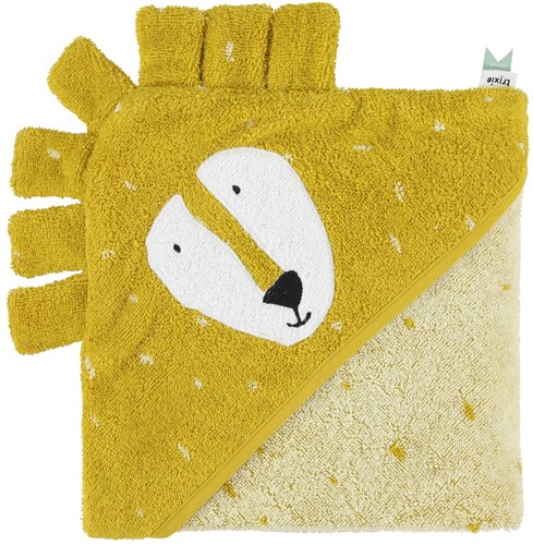 Trixie Kapuzen-Badetuch Bio-Baumwolle 75x75cm Mr. Lion Babyhandtuch