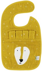 Trixie bavoir bébé Mr. Lion - coton biologique - réglable - jaune