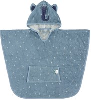 Trixie poncho coton bio cape de bain enfant Mrs Elephant bleu