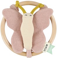 Trixie hochet bébé jouet papillon coton bio rose