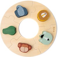 Trixie puzzle en bois formes - puzzle rond animaux bois FSC éducatif