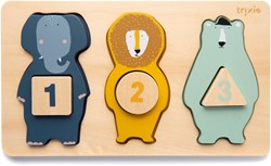 Trixie puzzle à compter en bois jouet éducatif bébé et tout-petit
