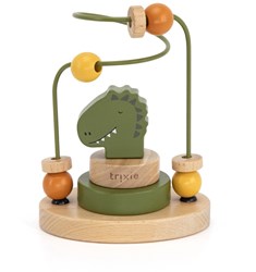 Trixie labyrinthe de perles en bois - jouet éducatif Mr. Dino vert