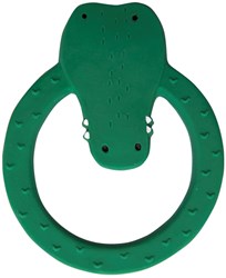 Trixie Beißring natürliches Gummi Baby Mr. Crocodile grün sicher