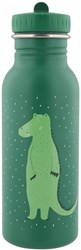 Trixie Trinkflasche Kinder 500ml - Edelstahl Wasserflasche Mr. Crocodile grün Krokodil