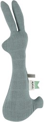 Trixie Rassel Hase Babyspielzeug - Bliss Petrol - Bio-Baumwolle