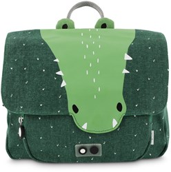 Trixie Schultasche Rucksack Mr. Crocodile - Kindertasche grün wasserabweisend