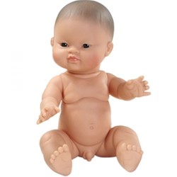 Paola Reina Gordi Babypuppe Junge Mandelaugen - 34 cm