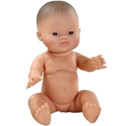 Paola Reina Gordi Babypuppe asiatisches Mädchen 34cm Vanilleduft