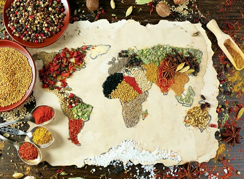 Anatolian Puzzle Herbal World Map - 1000 Teile Jigsaw Puzzle