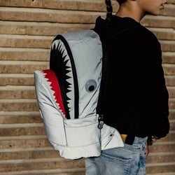 Pick & Pack Haifischform-Rucksack M / Sichtbar grau