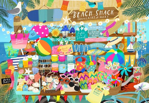 Pieces & Peace Puzzle Strand-Souvenirshop 1000 Teile Puzzle