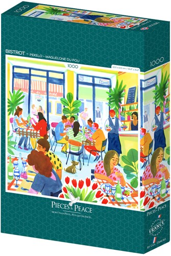 Pieces & Peace Puzzle Bistrot - 1000 Teile Erwachsenenpuzzle-2