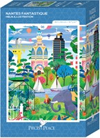Pieces & Peace Puzzle Mini Nantes Fantastique 96 Teile Puzzlespiel-2