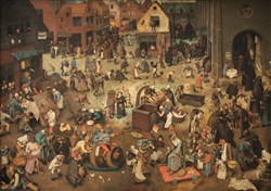 DToys Pieter Brueghel the Elder - The Fight Between Carnival and Lent - 1,000 pieces